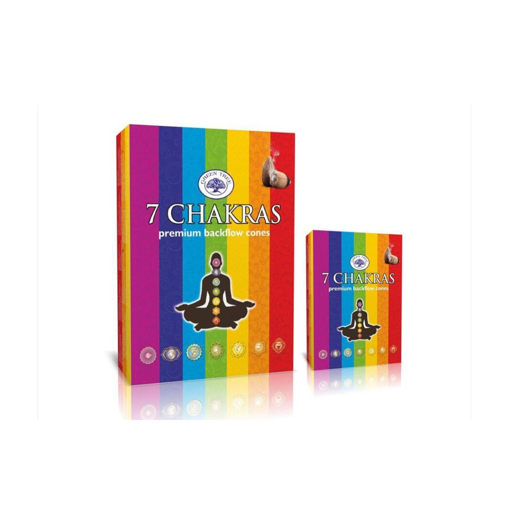 Incenso 7 Chakras (cone refluxo) 