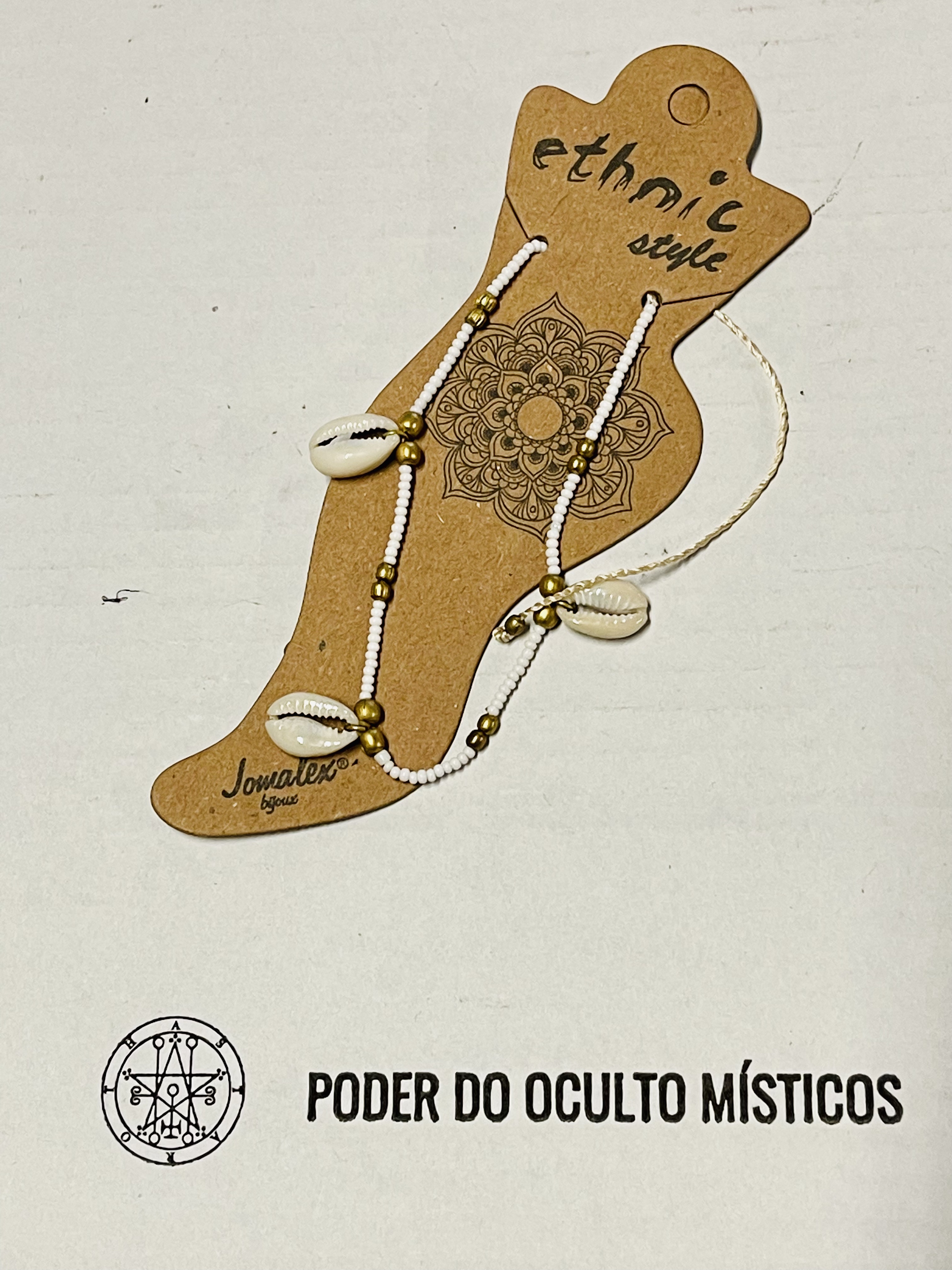 PULSEIRA DE MISSANGAS E BÚZIOS PARA O PÉ 