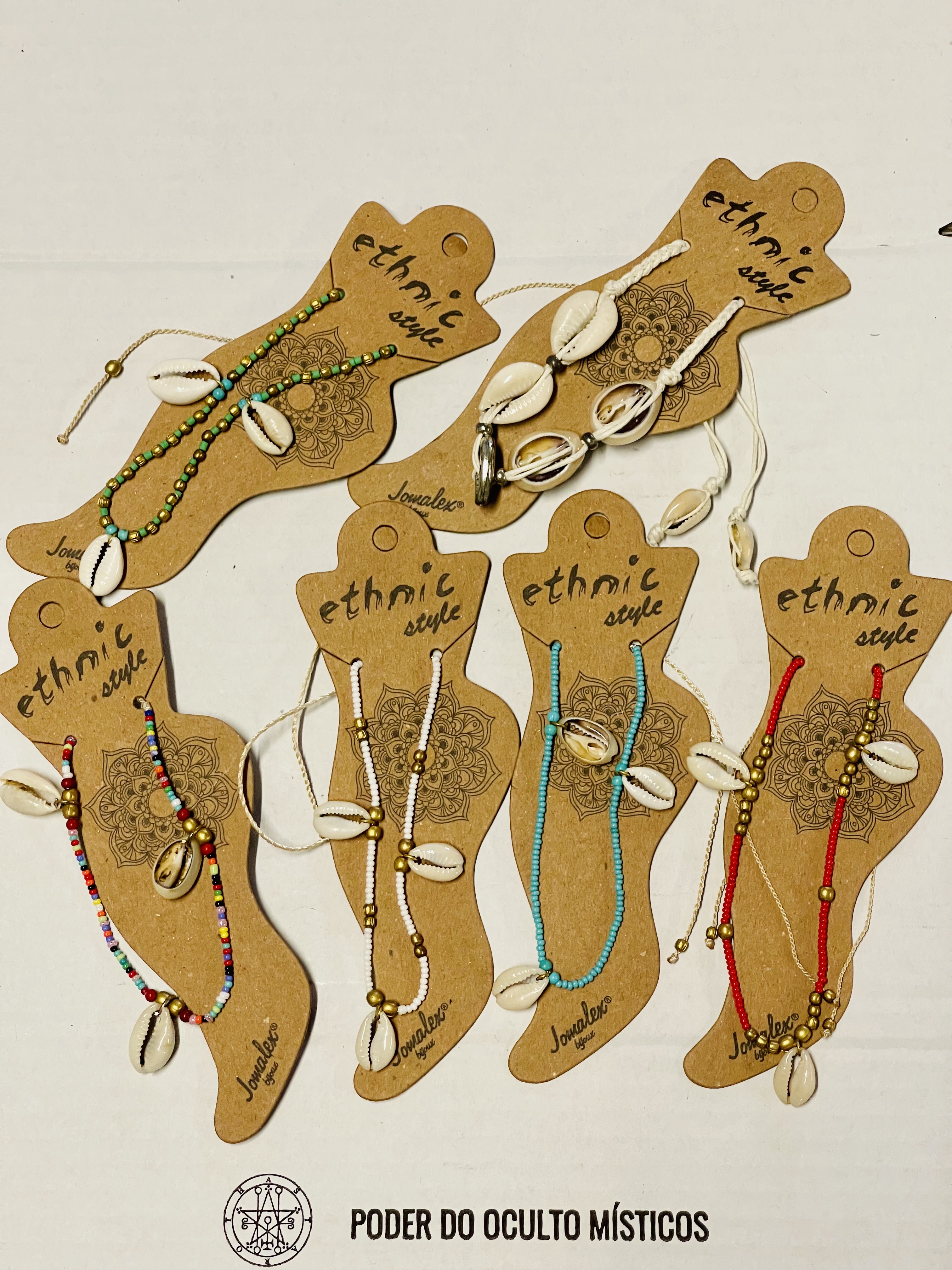 PULSEIRA DE MISSANGAS E BÚZIOS PARA O PÉ 